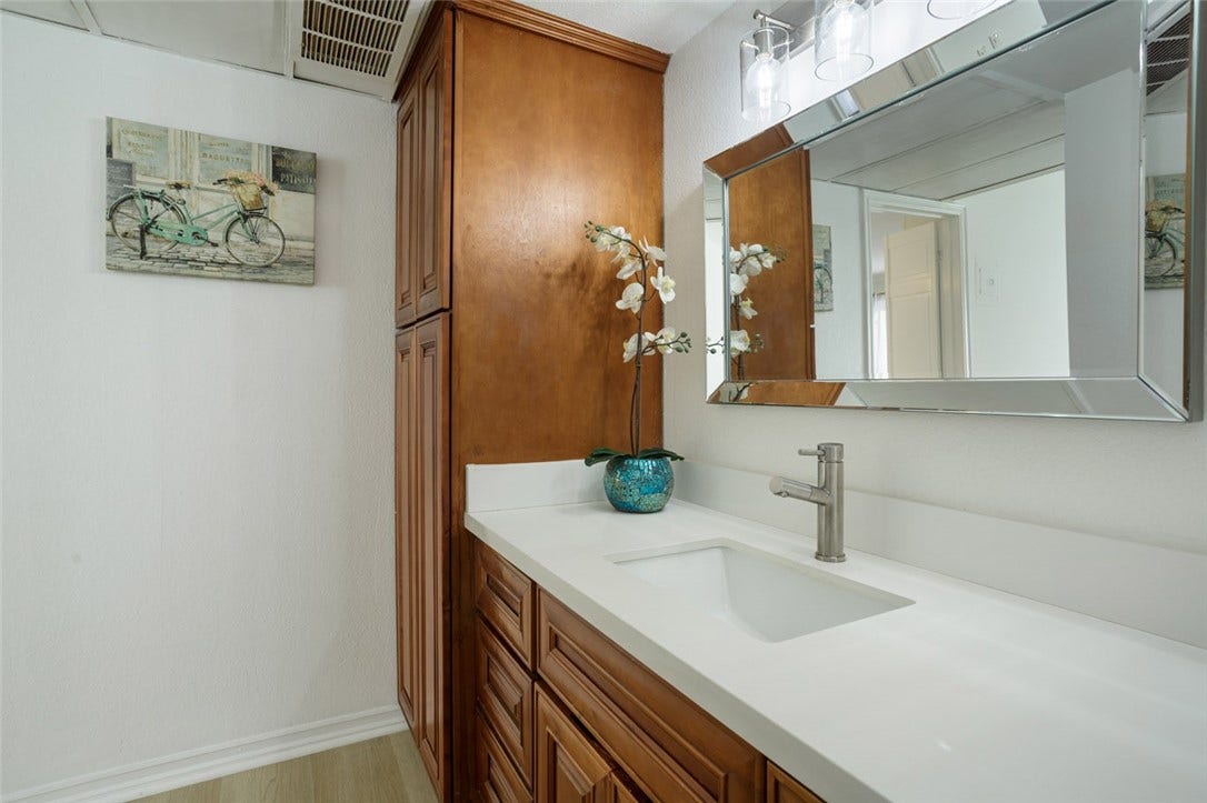 Bathroom with spacious counter top