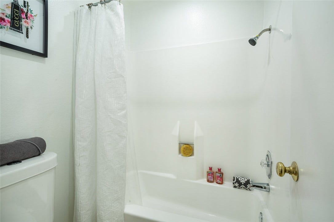 Tub shower combo separate room
