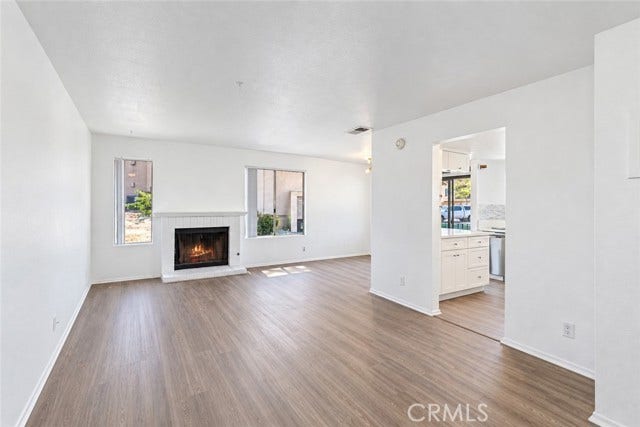 photo has been altered to show fireplace 