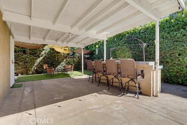 1901 E 63rd, Long Beach, CA 90805 Built in gas bbq/bar with artificial grass area. Lots of backyard privacy!