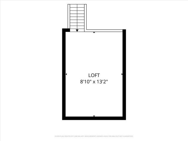 Loft is unpermitted space and the square footage is NOT included in the square footage of the property