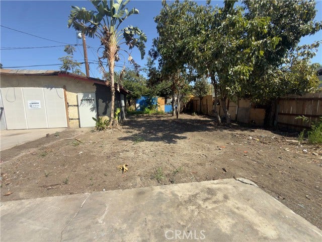 Large backyard