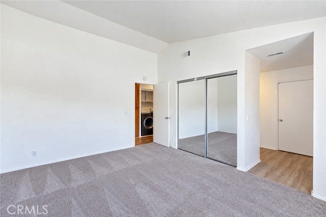 Primary with 2 closets for storage