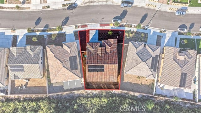 Ariel view of lot