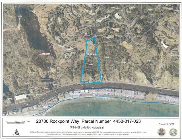 Property photo for 20700 Rockpoint, Malibu, CA