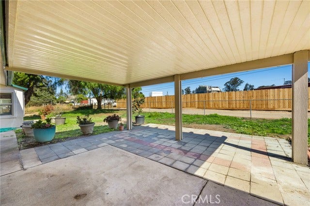 patio on main home