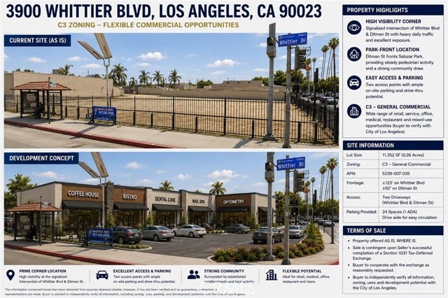 Property photo for 3900 Whittier, Los Angeles, CA