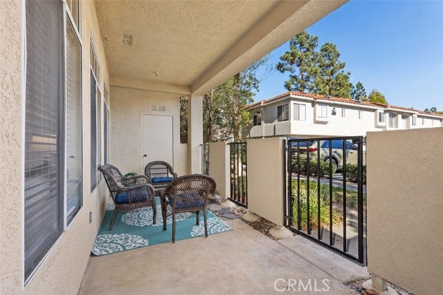 spacious patio