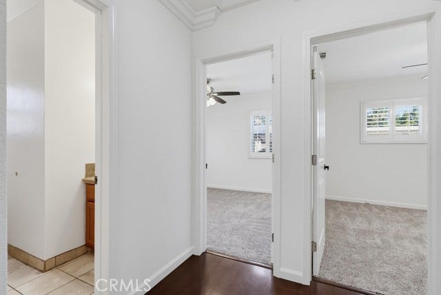 1901 E 63rd, Long Beach, CA 90805 Hallway with views into bathroom and bedrooms.