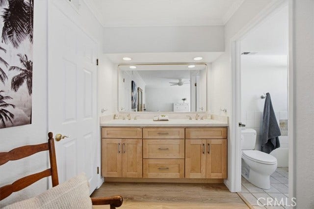 Double Sinks in Primary Suite Bathroom