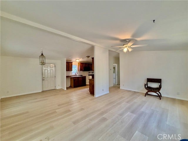 expansive main living area with an open connection to the kitchen.