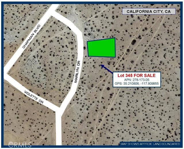 Property photo for 0 Marilyn Drive, California City, CA