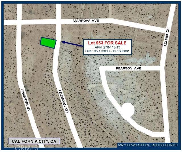 Property photo for 0 Feldspar Drive, California City, CA