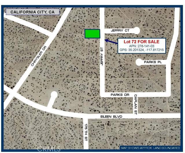 Property photo for 0 Jeffry Street, California City, CA