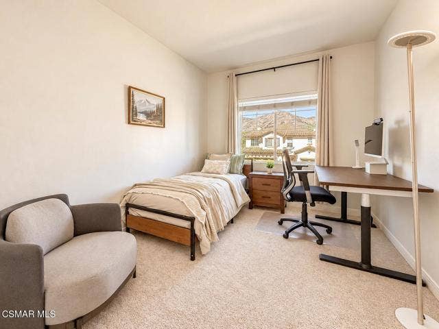 Bright Minimalist Bedroom Office Retreat