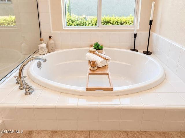 Bright Bamboo Tray Spa Bath