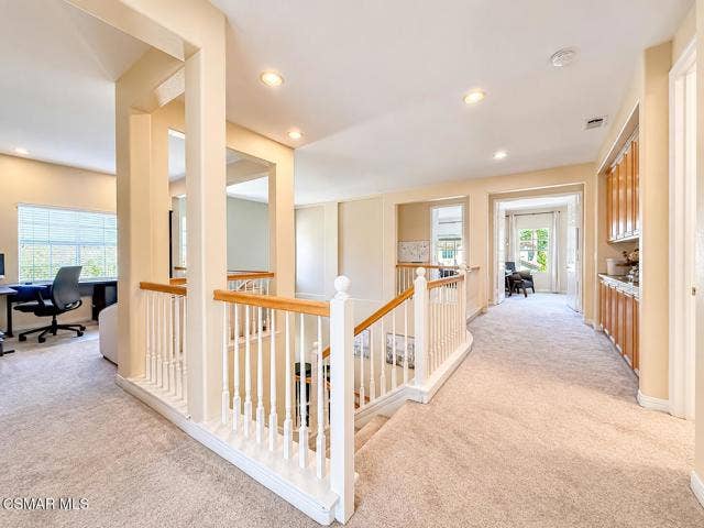 Bright Modern Upstairs Hallway