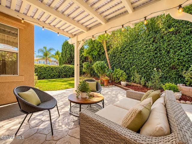 Sunny Pergola Patio Retreat (1)