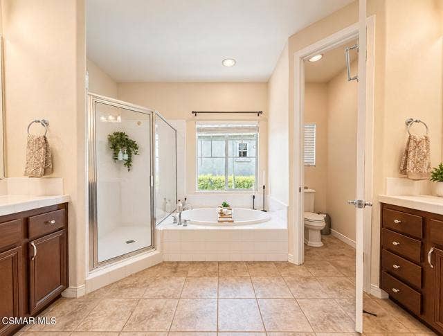 Warm Modern Master Bathroom