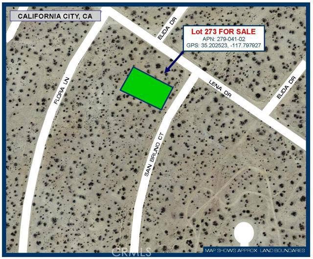 Property photo for 0 San Bruno Court, California City, CA