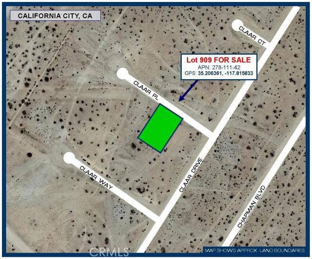 Property photo for 0 Claar Place, California City, CA