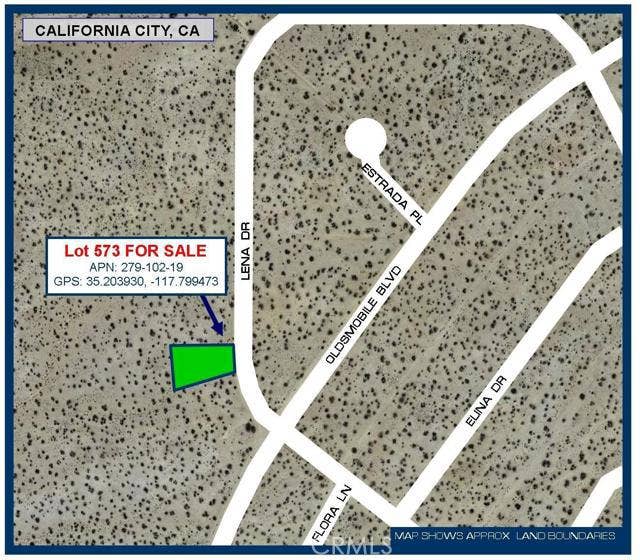 Property photo for 0 Lena Drive, California City, CA