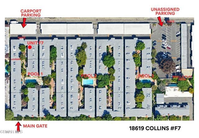 18619 Collins ST, #F7, Tarzana, CA 91356 Community Map