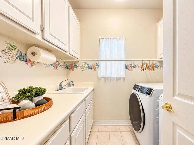 Bright, Cozy Staged Laundry Room