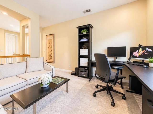 Cozy Modern Loft Office Living Area
