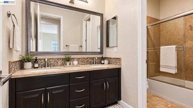 UPSTAIRS HALLWAY BATHROOM DUAL SINKS