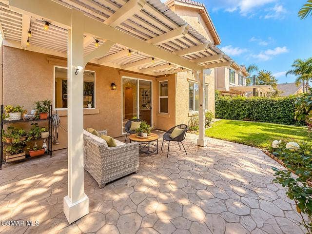 Sunny Pergola Patio Retreat